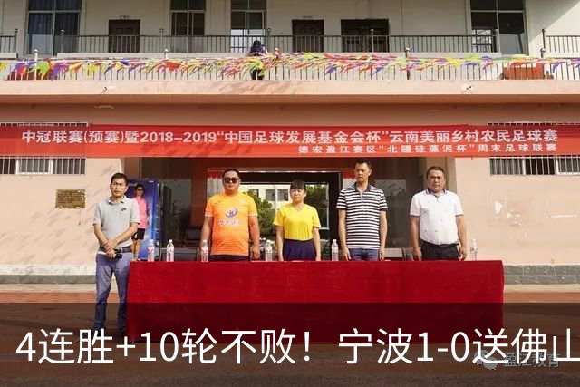 4连胜+10轮不败！宁波1-0送佛山南狮4连败 托莫维奇一条龙制胜